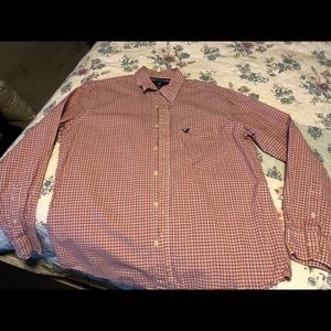 Men’s American Eagle Button-up Gingham Shirt